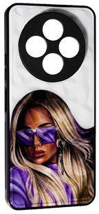 Чохол накладка Prisma Ladies для Poco C75 / purple glasses 201642 фото