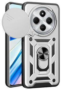 PC + TPU чохол Camshield Armor для Xiaomi Redmi 14C / сріблястий 201226 фото