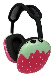 Силиконовые защитные накладки на наушники AirPods Max / Клубничка 098834 фото