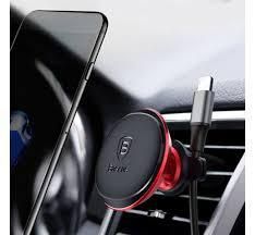 Автотримач BASEUS PREMIUM Magnetic Air Vent + cable clip (4 кольори) 15403 фото