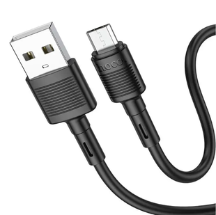Hoco X83 Star Micro USB Cable Supports (2.4A 1m) черный 86947 фото