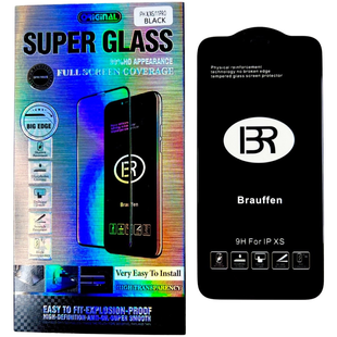 Защитное стекло Brauffen на iPhone 11 Pro (на айфон 11 про) черный 085229 фото