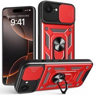 PC + TPU чохол Camshield Armor для iPhone 16e / червоний 099791 фото