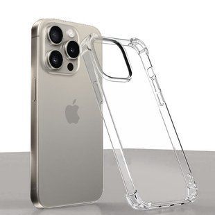 Чехол WXD силиконовый противоударный для iPhone 15 Plus / прозрачный 093224 фото