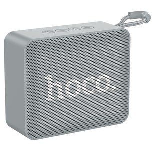 Беспроводная колонка Hoco BS51 Gold brick серый 093336 фото