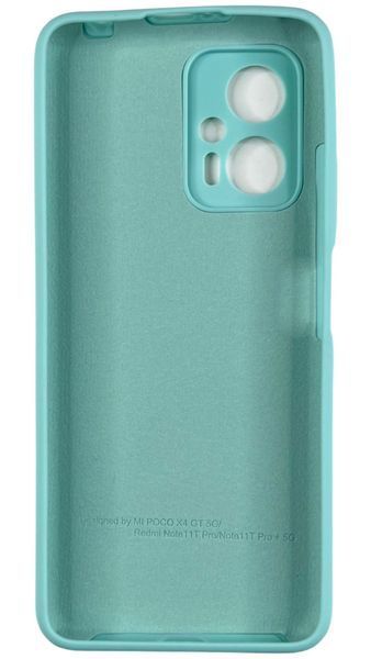 Чохол силіконовий Soft touch для Poco X4 GT (на поко х4 жт) бірюзовий 087697 фото