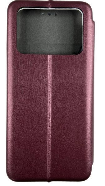 Шкіряний чохол-книжка Elegant на Poco M4 Pro 4G / бордовий 87897 фото