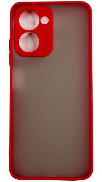 TPU чехол накладка Matte Color Case для Realme C33 красный 092628 фото
