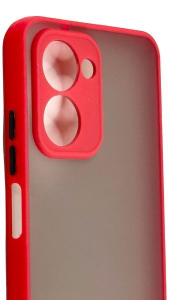 TPU чехол накладка Matte Color Case для Realme C33 красный 092628 фото