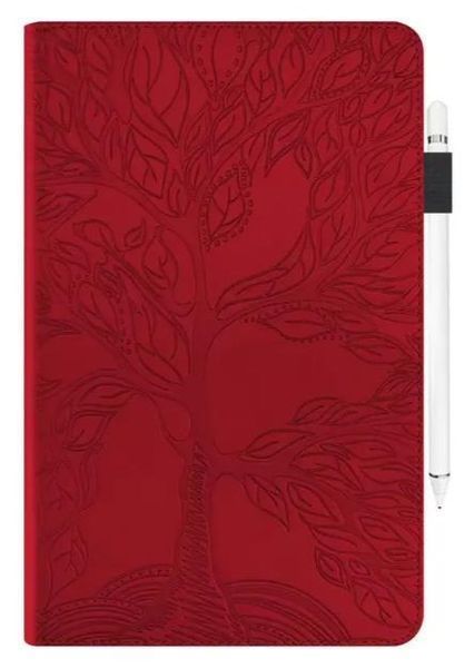 Чохол книжка Wood Book на планшет Poco Pad M1 (12.1") / червоний 100914 фото