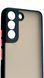 TPU чохол накладка Matte Color Case для Samsung Galaxy S22 чорний 092178 фото 2