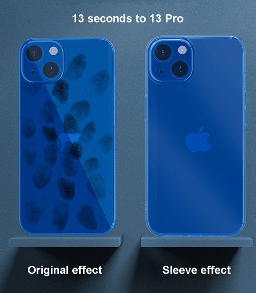 Ультратонкий чехол для iPhone 13 mini прозрачный (на айфон 13 мини) 084199 фото
