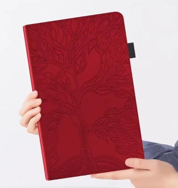 Чохол книжка Wood Book на планшет Poco Pad M1 (12.1") / червоний 100914 фото