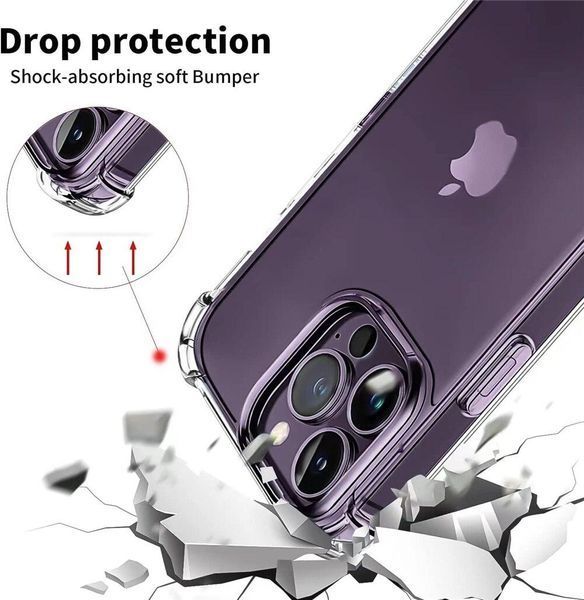 Чохол накладка WXD для iPhone 15 Plus (відкрита камера) / прозорий 093224 фото