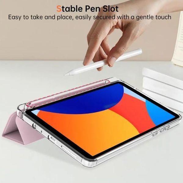Чохол книжка Transparent Origami на Samsung Galaxy Tab A11 Plus (11") / рожевий 100702 фото