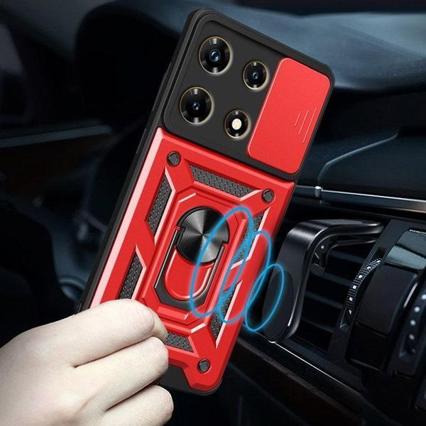 PC + TPU чохол Camshield armor для Infinix Note 30 Pro / червоний 092028 фото