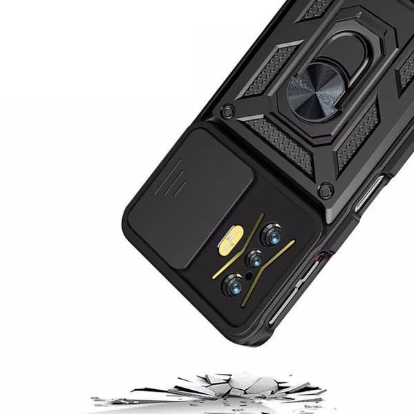 PC + TPU чохол Camshield armor на Xiaomi Poco F4 GT / синій 087397 фото