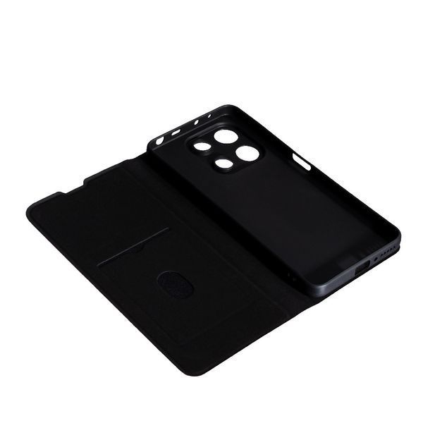 Шкіряний чохол книжка Fibra case на Xiaomi Redmi Note 13 (4G) / червоний 095859 фото