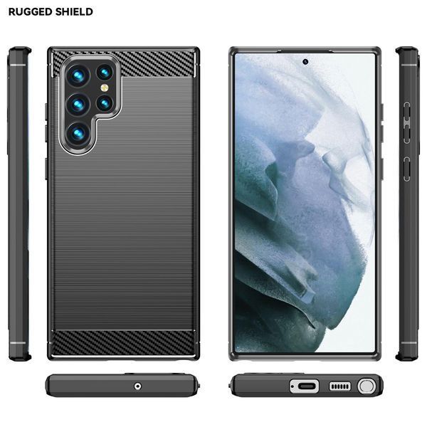TPU чохол накладка Urban для Samsung Galaxy S22 Ultra / чорний 088358 фото