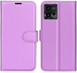 Кожаный чехол книжка Lichee для Motorola G72 фиолетовый 089770 фото 2