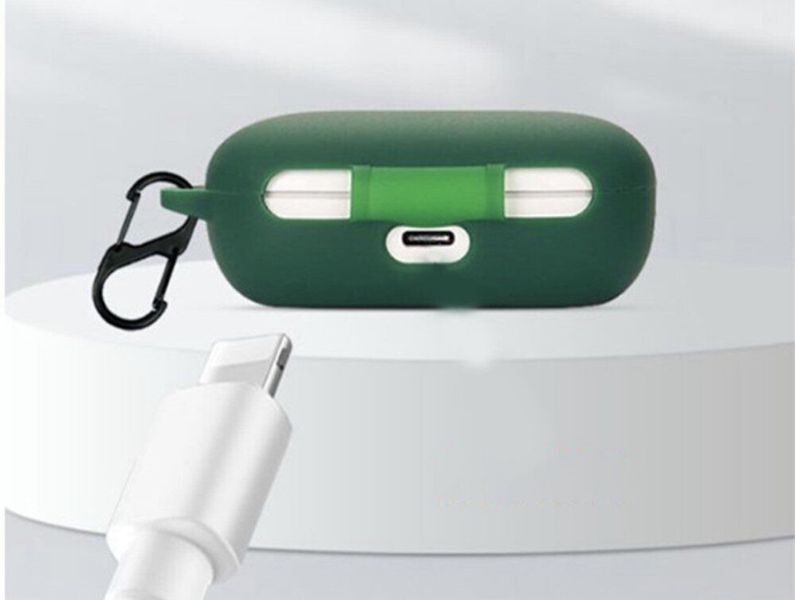 Силіконовий чохол з карабіном для Huawei FreeBuds SE (на фрибадс СЕ) чорний 87347 фото