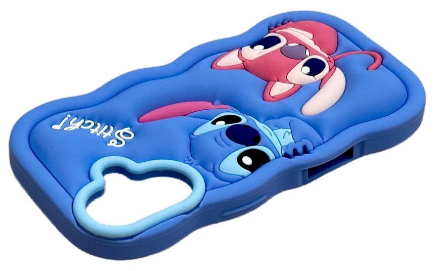 Чохол гумовий Lilo & Stitch case на iPhone 16 / блакитний 098106 фото