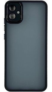 TPU чохол Luxury Metal Lens на Samsung Galaxy A04E (на самсунг а04е) чорний 087648 фото