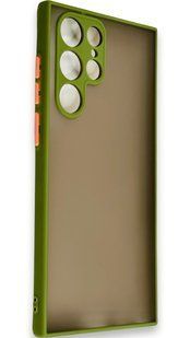 TPU чохол накладка Matte Color Case для Samsung Galaxy S22 Ultra світло-зелений 092179 фото