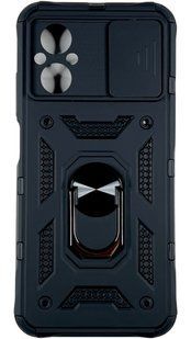 PC + TPU чехол Camshield armor для Poco M5 (на поко м5) черный 087096 фото