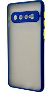TPU чехол накладка Matte Color Case для Samsung Galaxy S10 синий 092229 фото