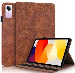 Чехол книжка Wood book на планшет Xiaomi Redmi Pad SE (11") / коричневый 095655 фото