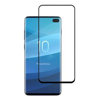 Защитное стекло для Samsung Galaxy S10 Plus чёрное 054848 фото