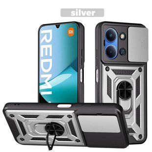 PC + TPU чехол Camshield Armor для Xiaomi Redmi 15C 4G EU (173 x 81 x 8.2 мм) / серебристый 100330 фото