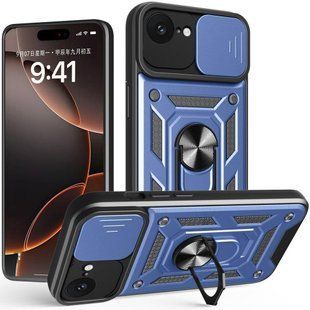 PC + TPU чохол Camshield Armor для iPhone 16e / синій 099792 фото