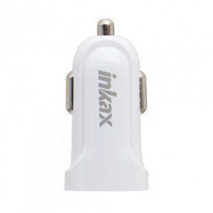 Автомобильная зарядка Inkax CD-32 на 1 USB (2.1A) белая 51137 фото