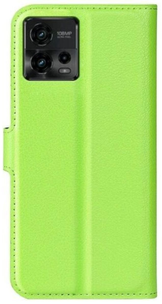 Шкіряний чохол-книжка Lichee для Motorola G72 зелений 089771 фото