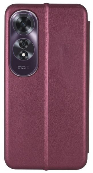 Чохол книжка Elegant book для OPPO A60 / бордовий 202506 фото