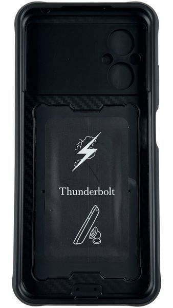 PC + TPU чехол Camshield armor для Poco M5 (на поко м5) черный 087096 фото