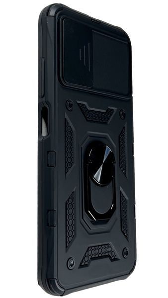 PC + TPU чехол Camshield armor для Poco M5 (на поко м5) черный 087096 фото