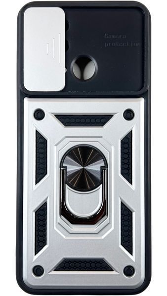 PC + TPU чохол Camshield armor на Xiaomi Redmi 10C / сріблястий 087298 фото