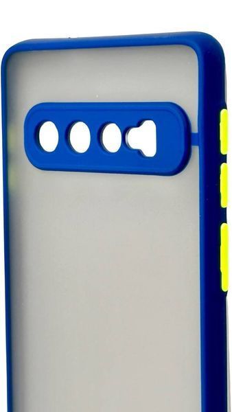 TPU чохол накладка Matte Color Case для Samsung Galaxy S10 синій 092229 фото