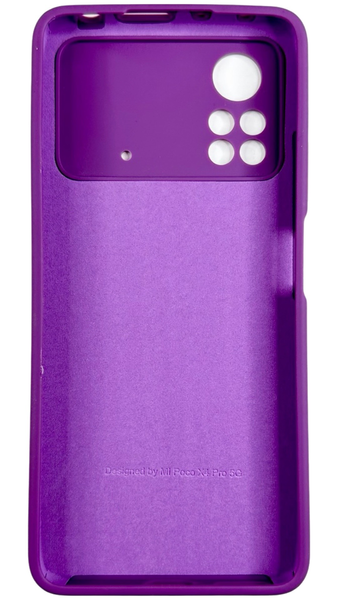 Чехол Soft touch для Poco X4 Pro 5G / баклажановый 089268 фото