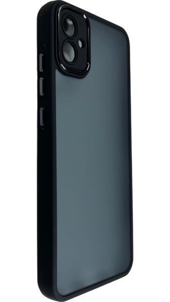 TPU чохол Luxury Metal Lens на Samsung Galaxy A04E (на самсунг а04е) чорний 087648 фото