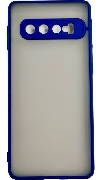 TPU чохол накладка Matte Color Case для Samsung Galaxy S10 синій 092229 фото