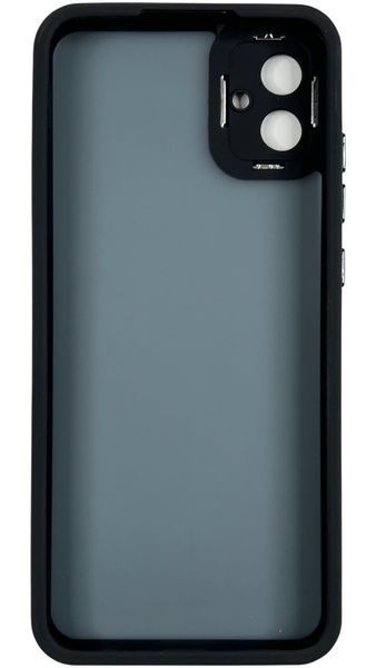 TPU чохол Luxury Metal Lens на Samsung Galaxy A04E (на самсунг а04е) чорний 087648 фото