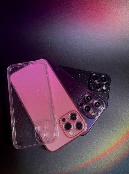 Чохол силіконовий Clear Shine на iPhone 13 Pro / рожевий 095017 фото