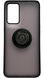 TPU чохол накладка Matte Ring Magnit для Realme GT Master (на реалі жт мастило) чорний 086294 фото 1