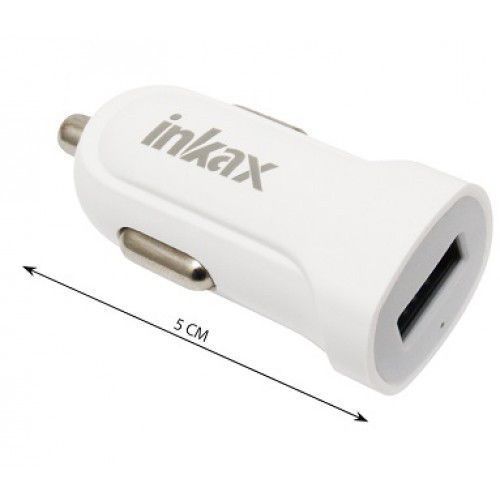 Автомобільна зарядка Inkax CD-32 на 1 USB (A 2.1) біла 51137 фото