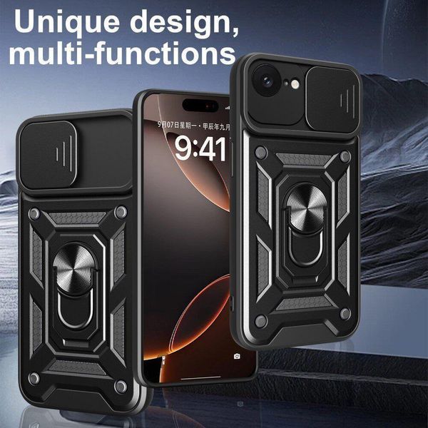 PC + TPU чохол Camshield Armor для iPhone 16e / синій 099792 фото