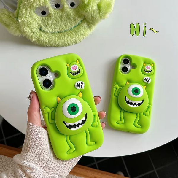 Резиновый 3D чехол для iPhone 14 Plus / Mike Wazowski 098727 фото